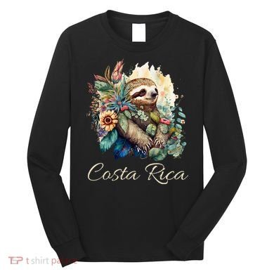 Costa Rica Tropical Sloth Long Sleeve Shirt
