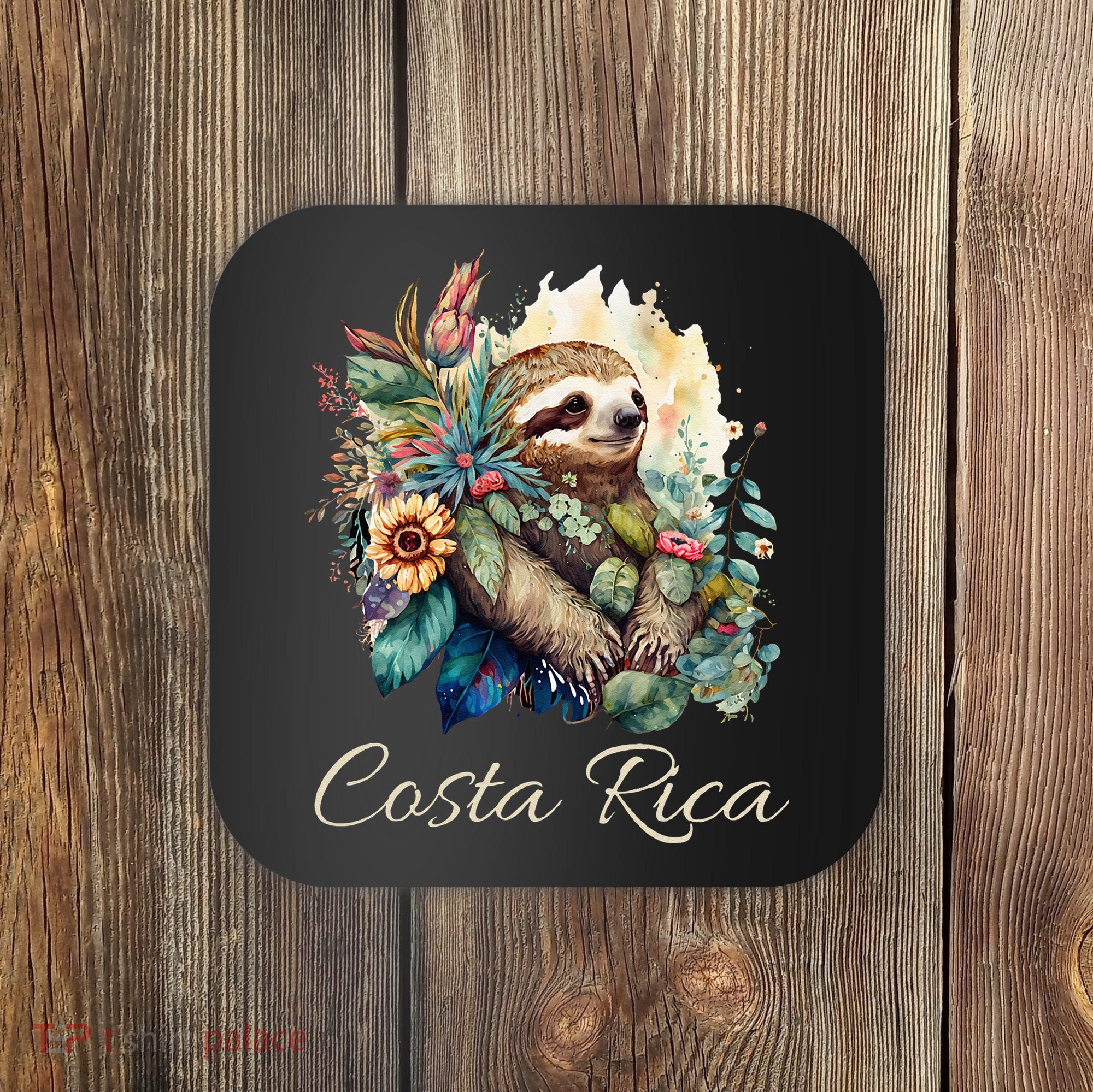 Costa Rica Tropical Sloth Coaster