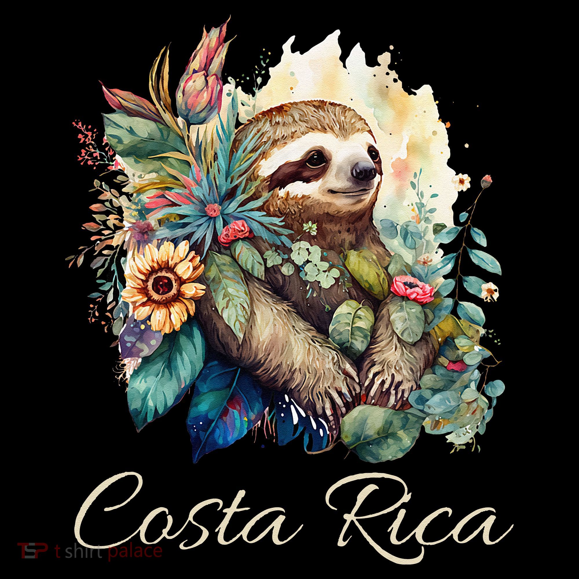Costa Rica Tropical Sloth Ornament