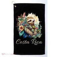 Costa Rica Tropical Sloth Golf Towel thumb 0