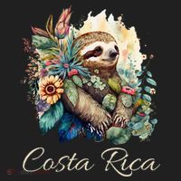 Costa Rica Tropical Sloth Golf Towel thumb 3