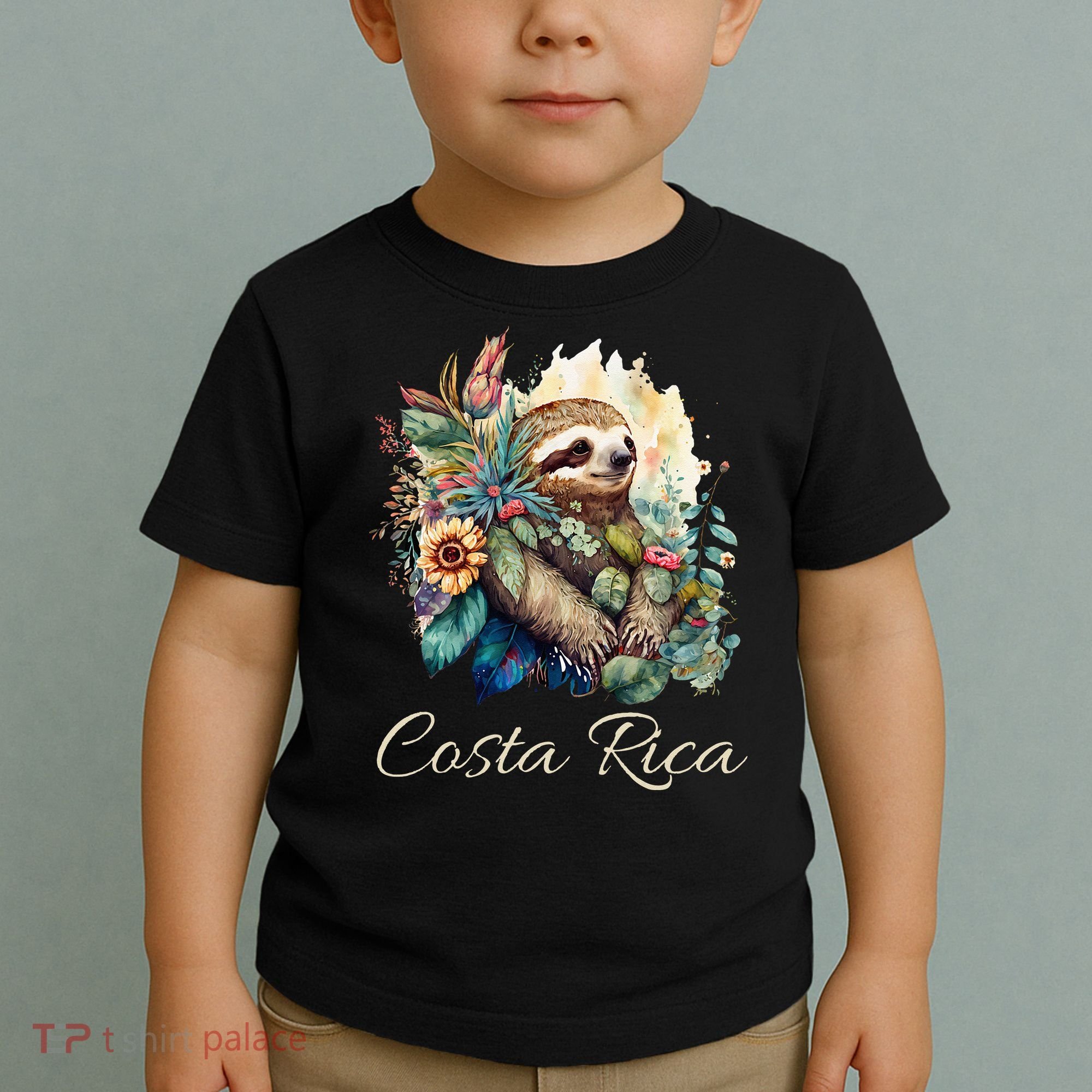 Costa Rica Tropical Sloth Toddler T-Shirt