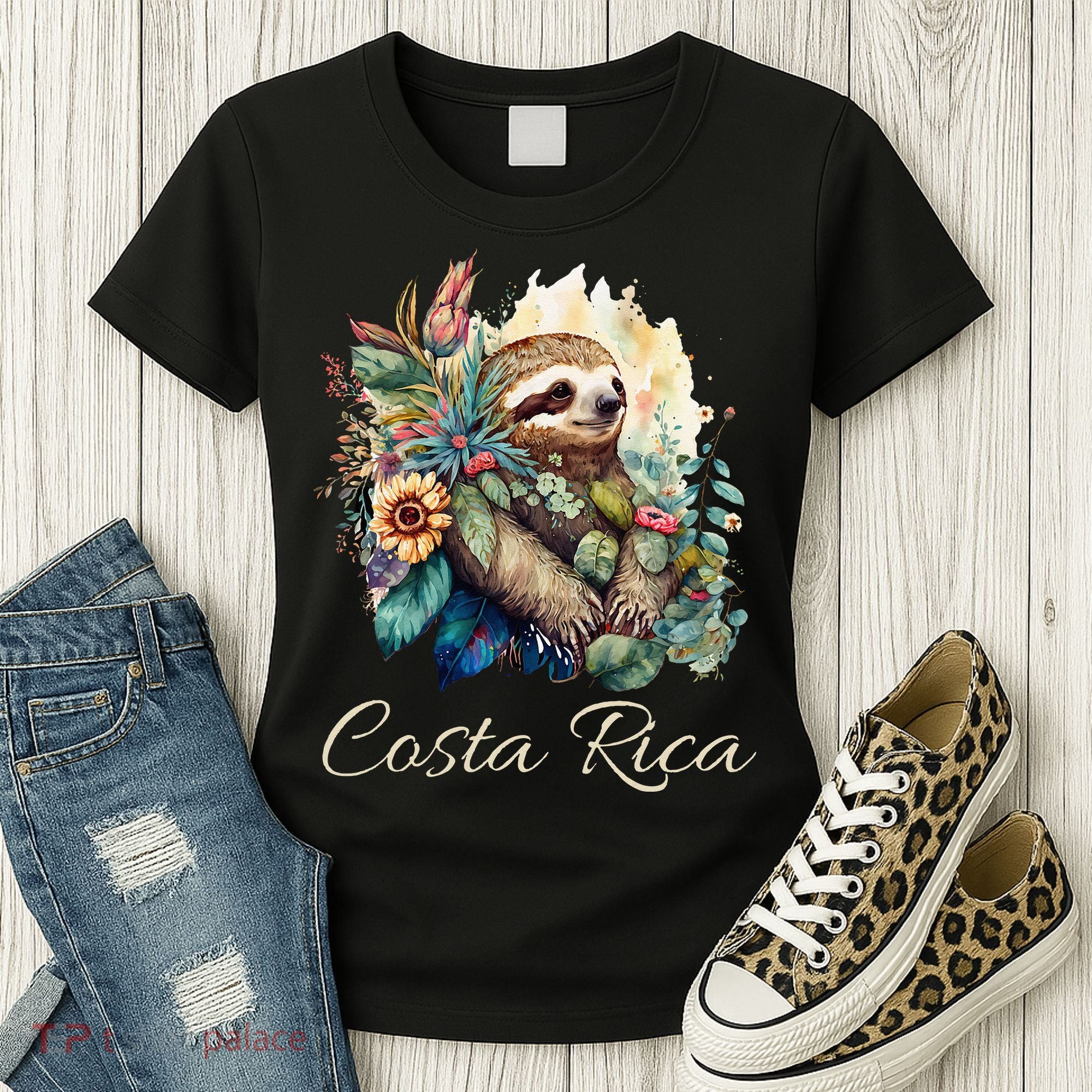 Costa Rica Tropical Sloth Women's T-Shirt