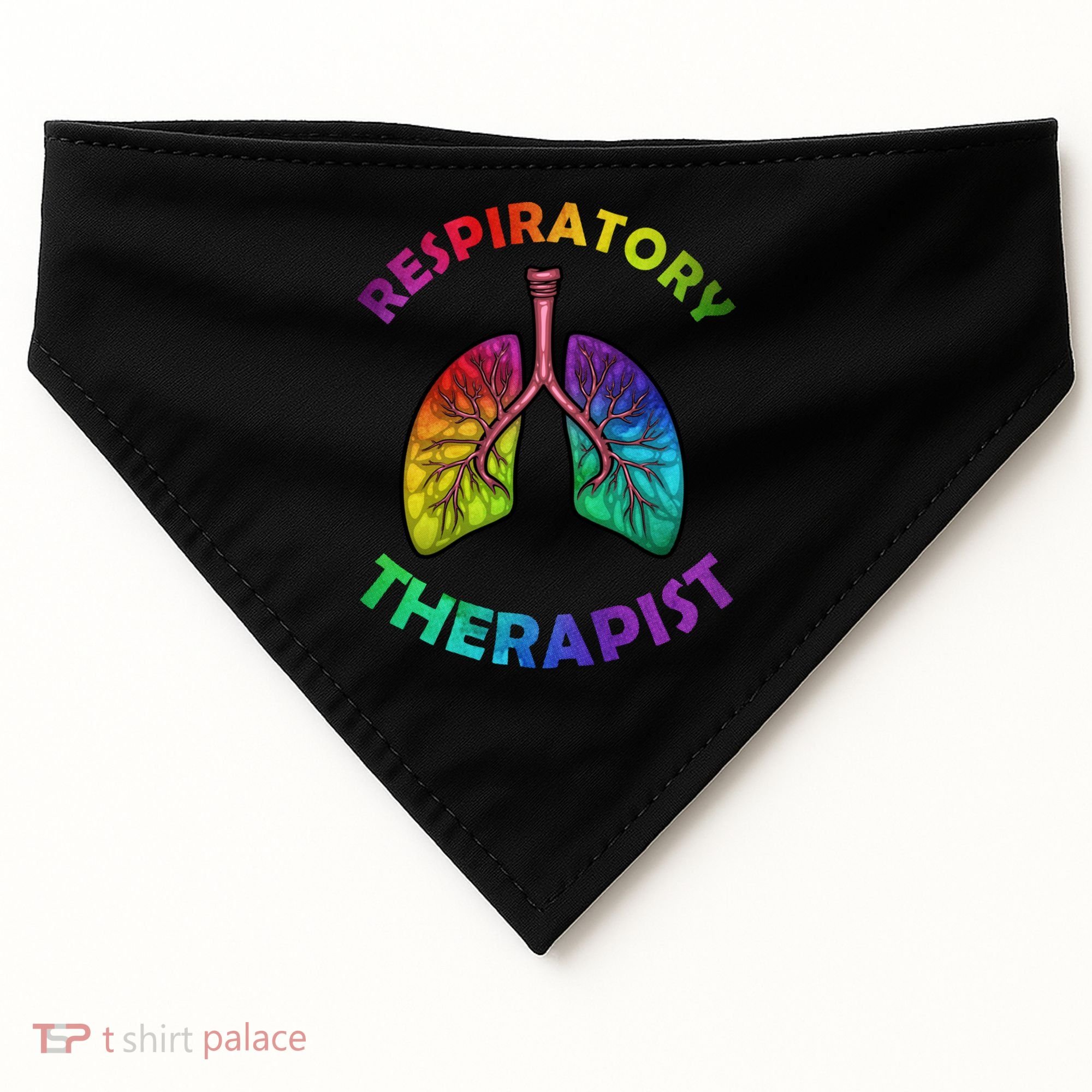 Cool Respiratory Therapy For Care Lung Doctor Rt Gift USA-Made Doggie Bandana