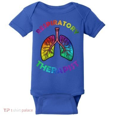 Cool Respiratory Therapy For Care Lung Doctor Rt Gift Baby Bodysuit