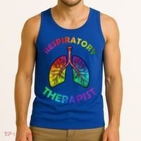 Cool Respiratory Therapy For Care Lung Doctor Rt Gift Tank Top thumb 3