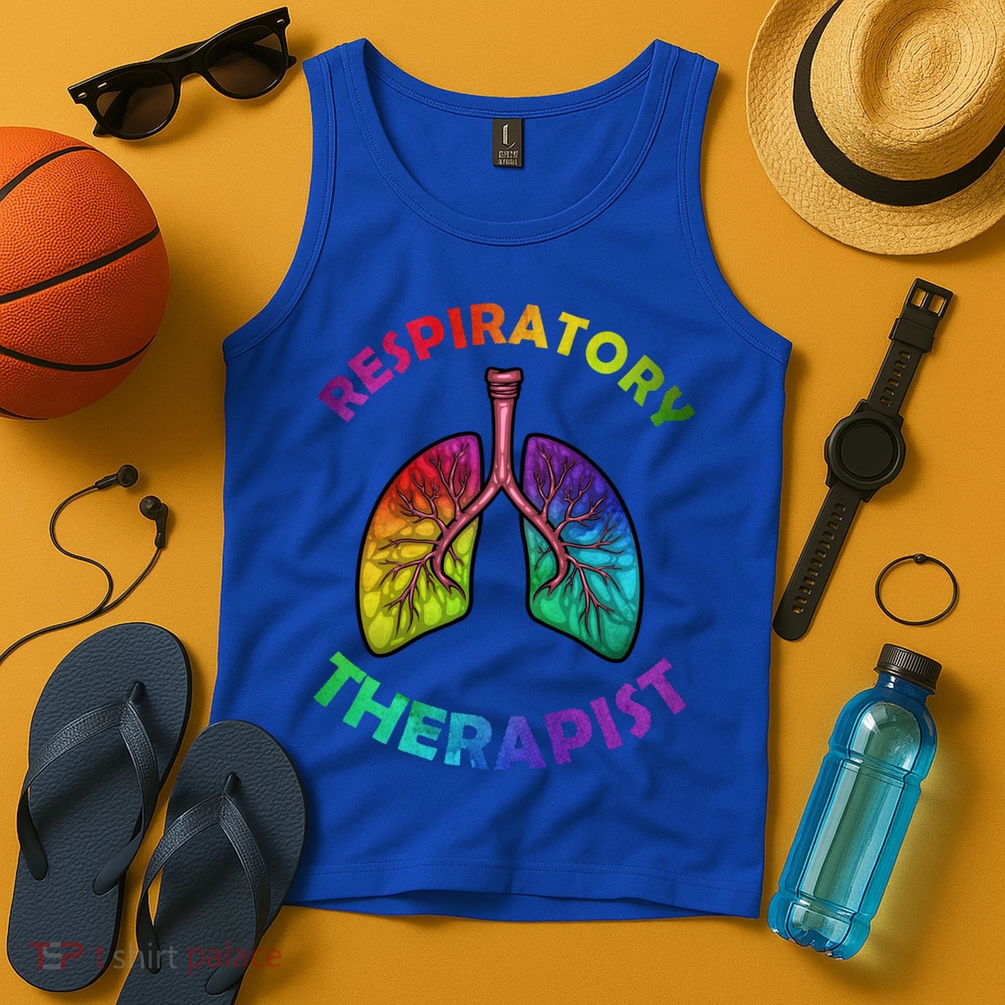 Cool Respiratory Therapy For Care Lung Doctor Rt Gift Tank Top