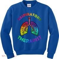 Cool Respiratory Therapy For Care Lung Doctor Rt Gift Kids Sweatshirt thumb 0