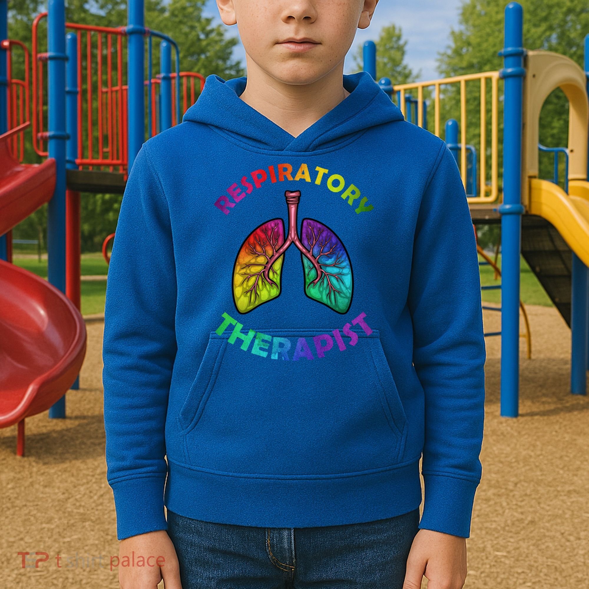 Cool Respiratory Therapy For Care Lung Doctor Rt Gift Kids Hoodie