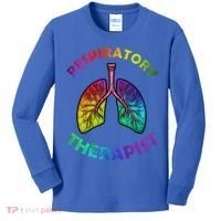 Cool Respiratory Therapy For Care Lung Doctor Rt Gift Kids Long Sleeve Shirt thumb 0