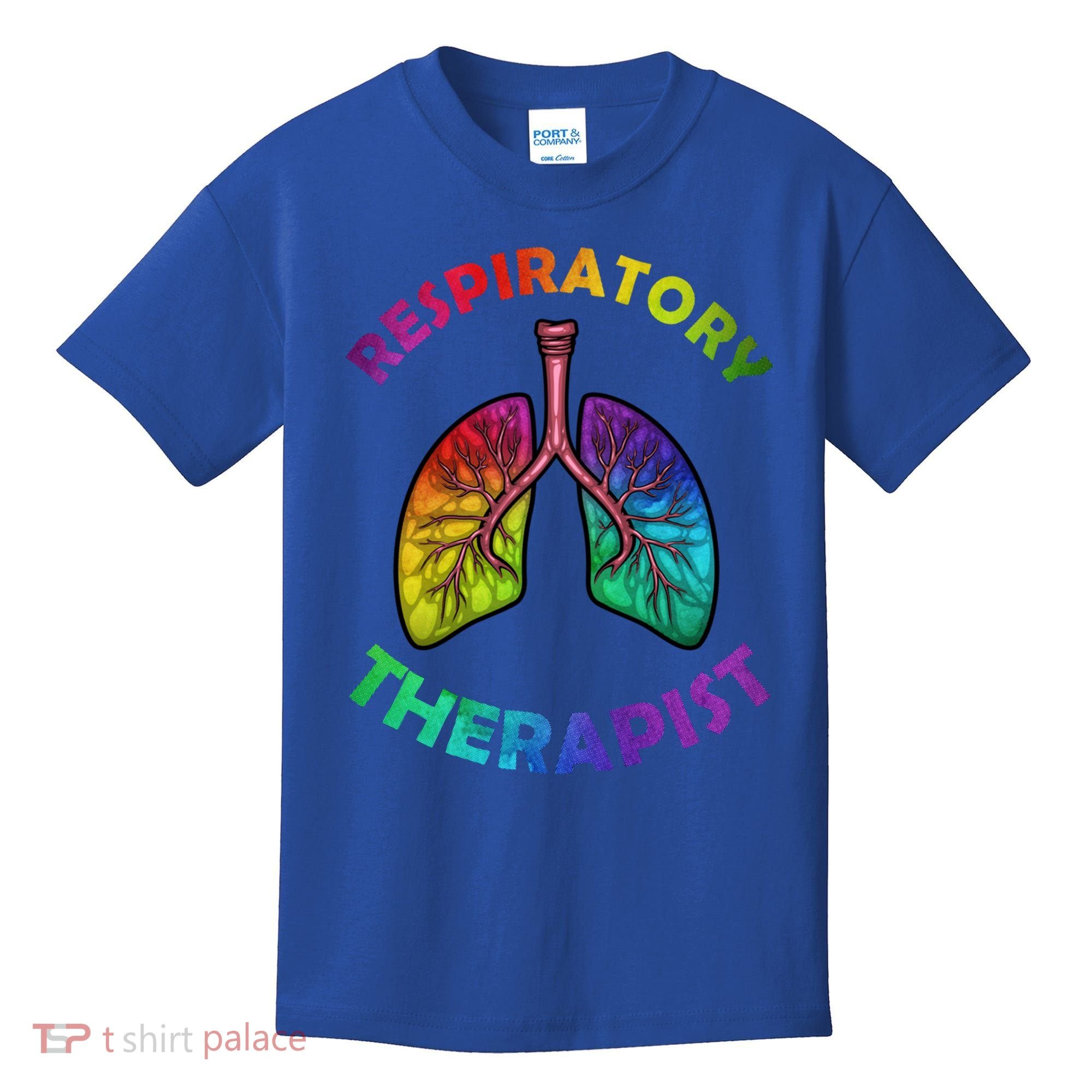Cool Respiratory Therapy For Care Lung Doctor Rt Gift Kids T-Shirt