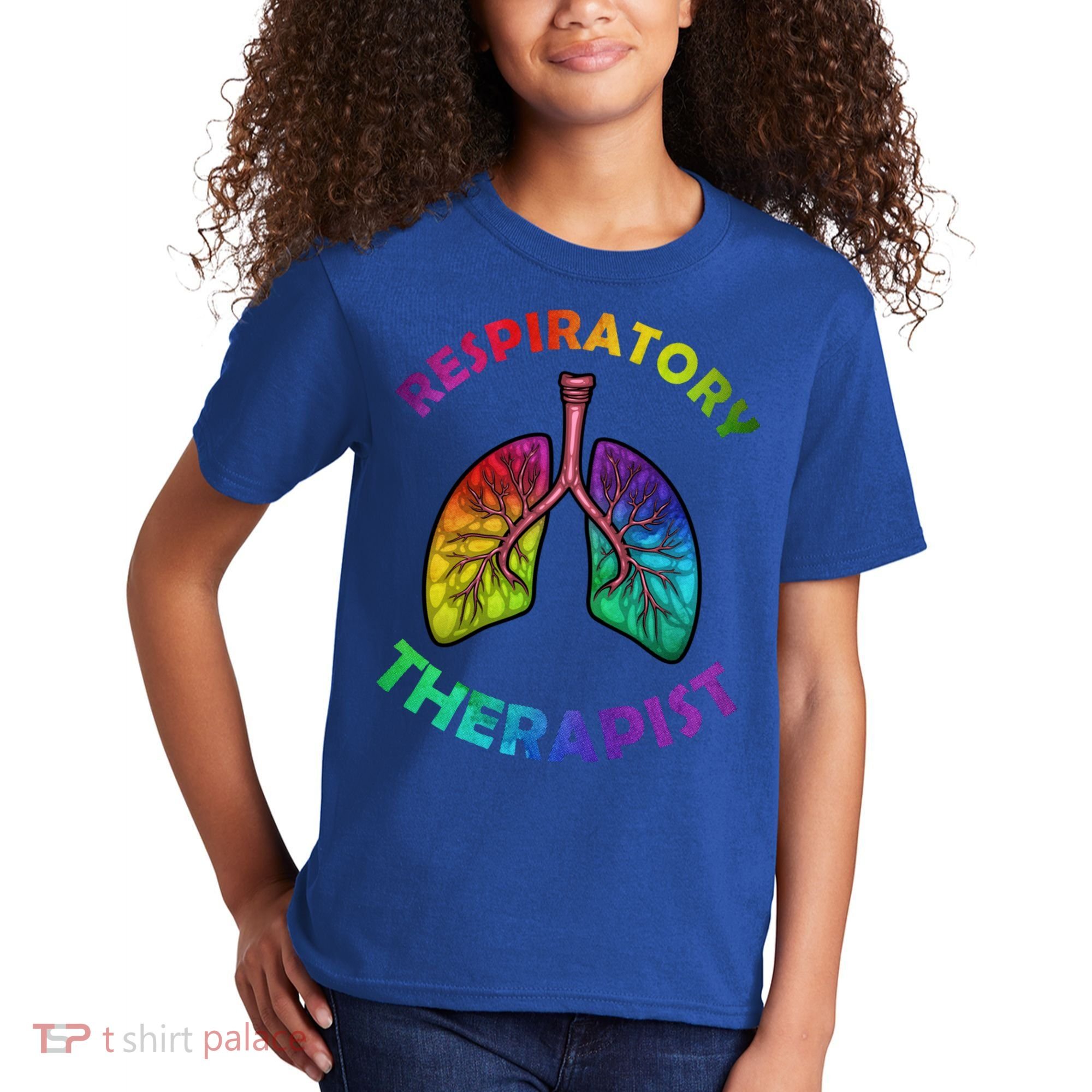 Cool Respiratory Therapy For Care Lung Doctor Rt Gift Kids T-Shirt