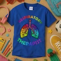 Cool Respiratory Therapy For Care Lung Doctor Rt Gift Kids T-Shirt thumb 3