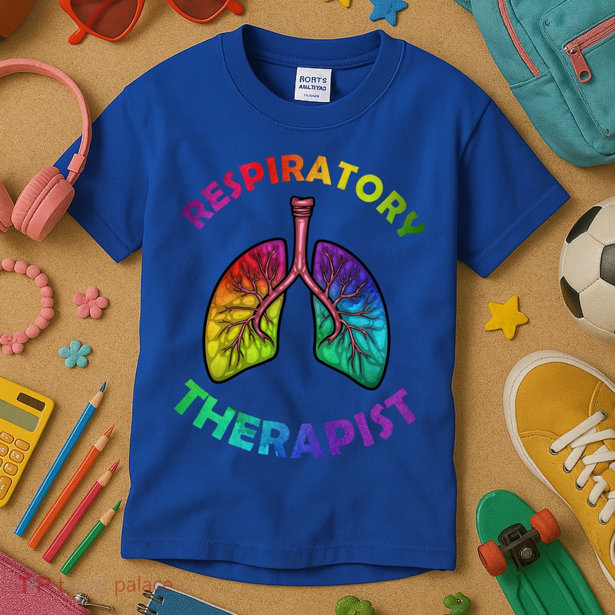 Cool Respiratory Therapy For Care Lung Doctor Rt Gift Kids T-Shirt