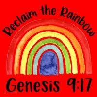 Christian Reclaim The Rainbow Jesus Lover Proverb Tee Santa Hat thumb 1
