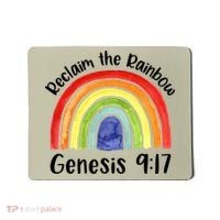Christian Reclaim The Rainbow Jesus Lover Proverb Tee Mousepad thumb 0