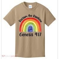 Christian Reclaim The Rainbow Jesus Lover Proverb Tee Kids T-Shirt thumb 0