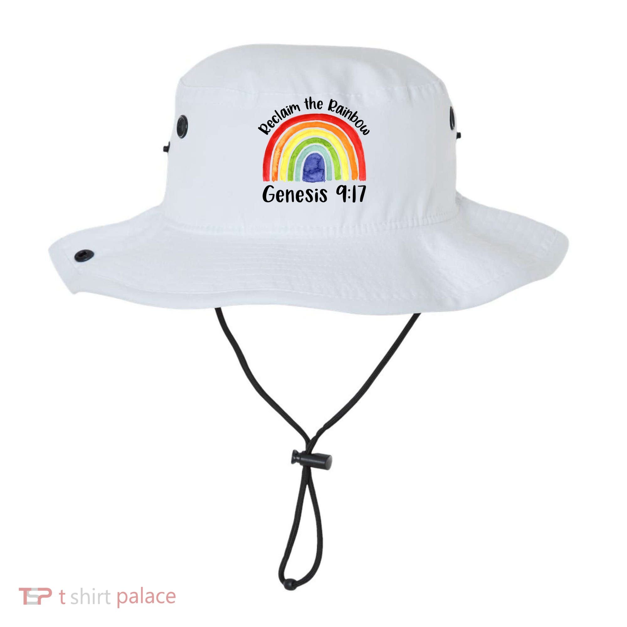 Christian Reclaim The Rainbow Jesus Lover Proverb Tee Bucket Hat