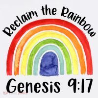 Christian Reclaim The Rainbow Jesus Lover Proverb Tee Women's Tank Top thumb 5