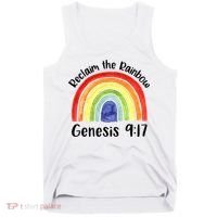 Christian Reclaim The Rainbow Jesus Lover Proverb Tee Tank Top thumb 0