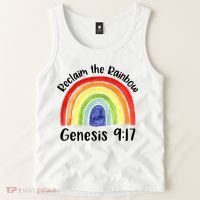 Christian Reclaim The Rainbow Jesus Lover Proverb Tee Tank Top thumb 2
