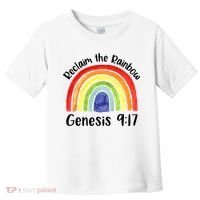 Christian Reclaim The Rainbow Jesus Lover Proverb Tee Toddler T-Shirt thumb 0