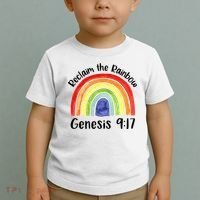 Christian Reclaim The Rainbow Jesus Lover Proverb Tee Toddler T-Shirt thumb 2