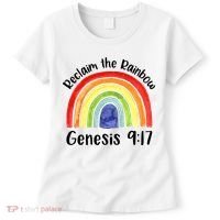 Christian Reclaim The Rainbow Jesus Lover Proverb Tee Women's T-Shirt thumb 0