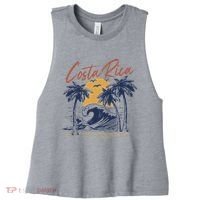Costa Rica Tropical Women's Racerback Cropped Tank thumb 0