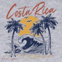Costa Rica Tropical Women's Racerback Cropped Tank thumb 2
