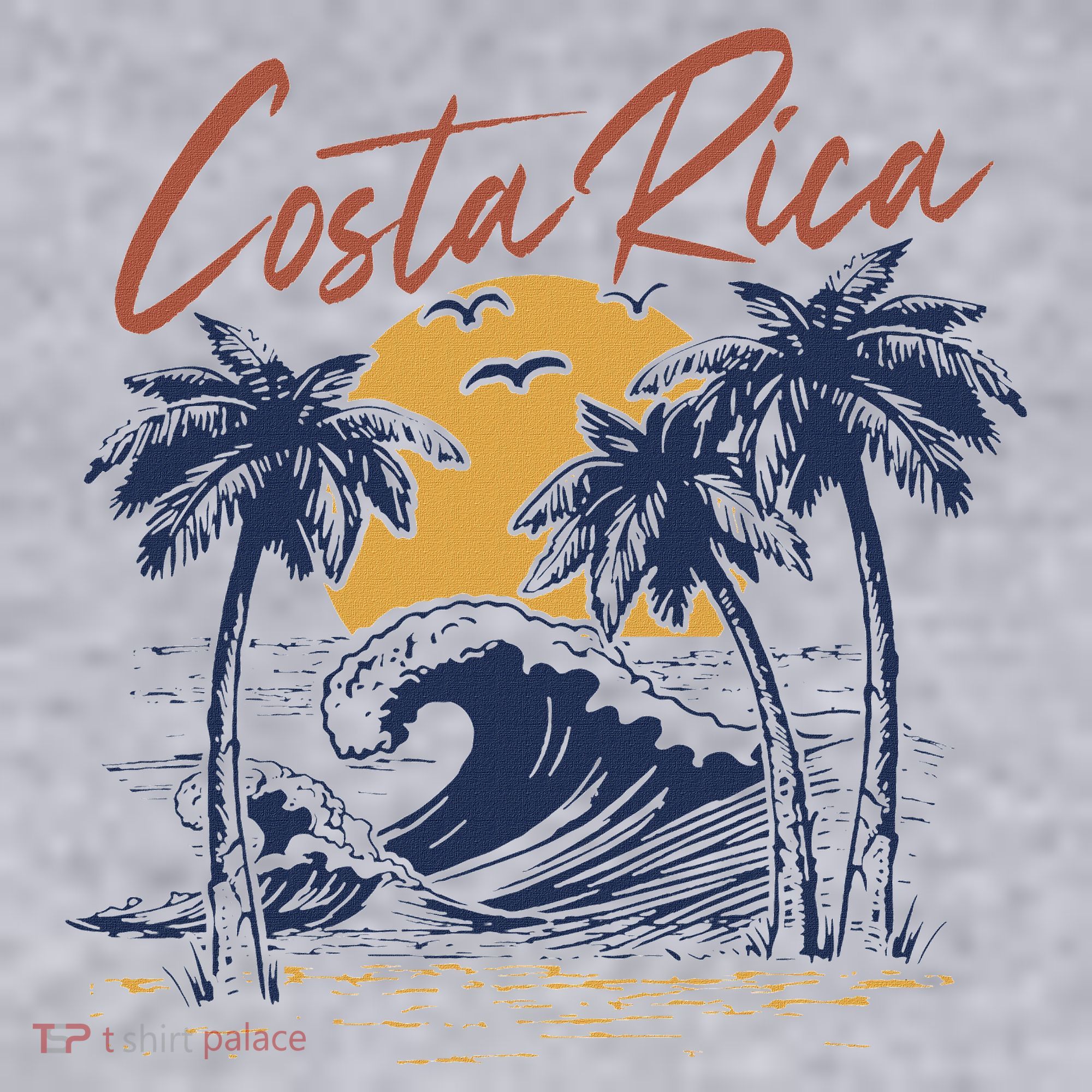 Costa Rica Tropical Women's Racerback Cropped Tank