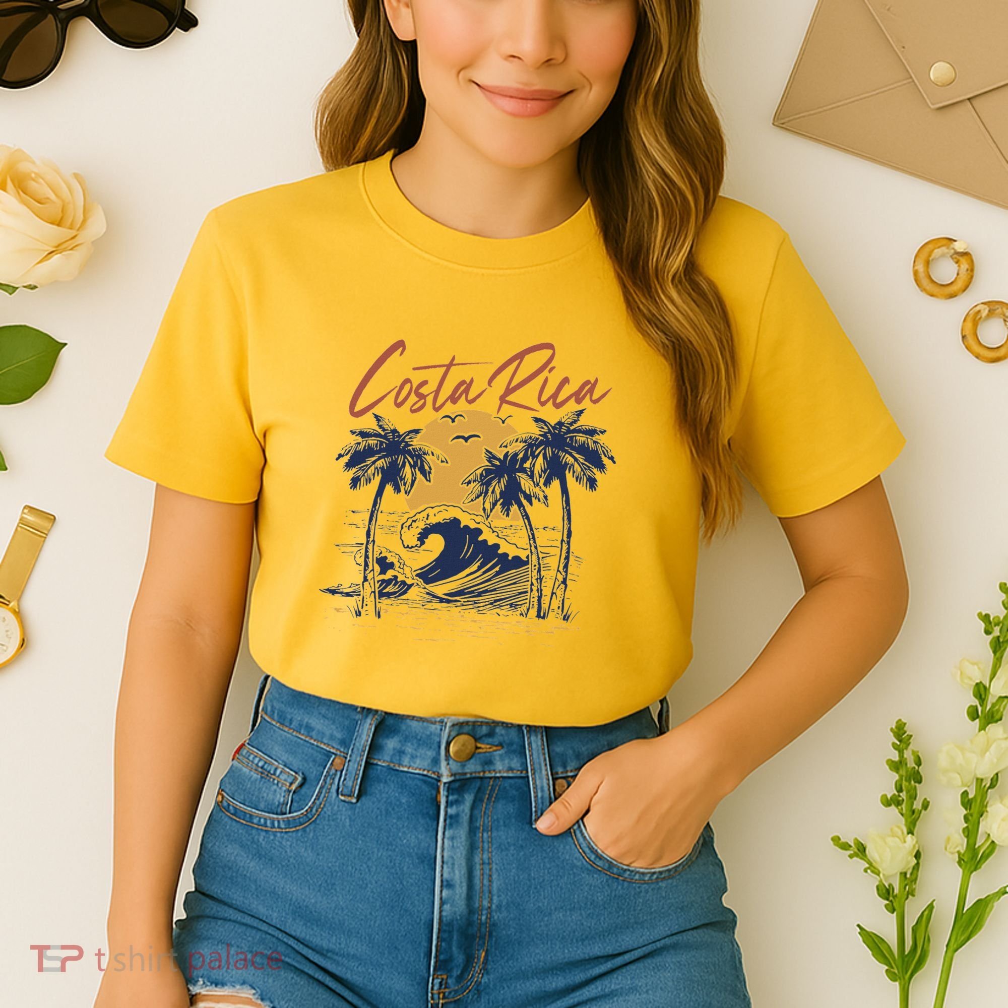 Costa Rica Tropical Comfort Colors Boxy T-Shirt