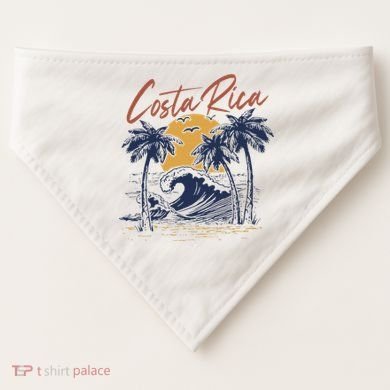 Costa Rica Tropical USA-Made Doggie Bandana