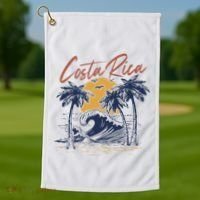 Costa Rica Tropical Golf Towel thumb 1