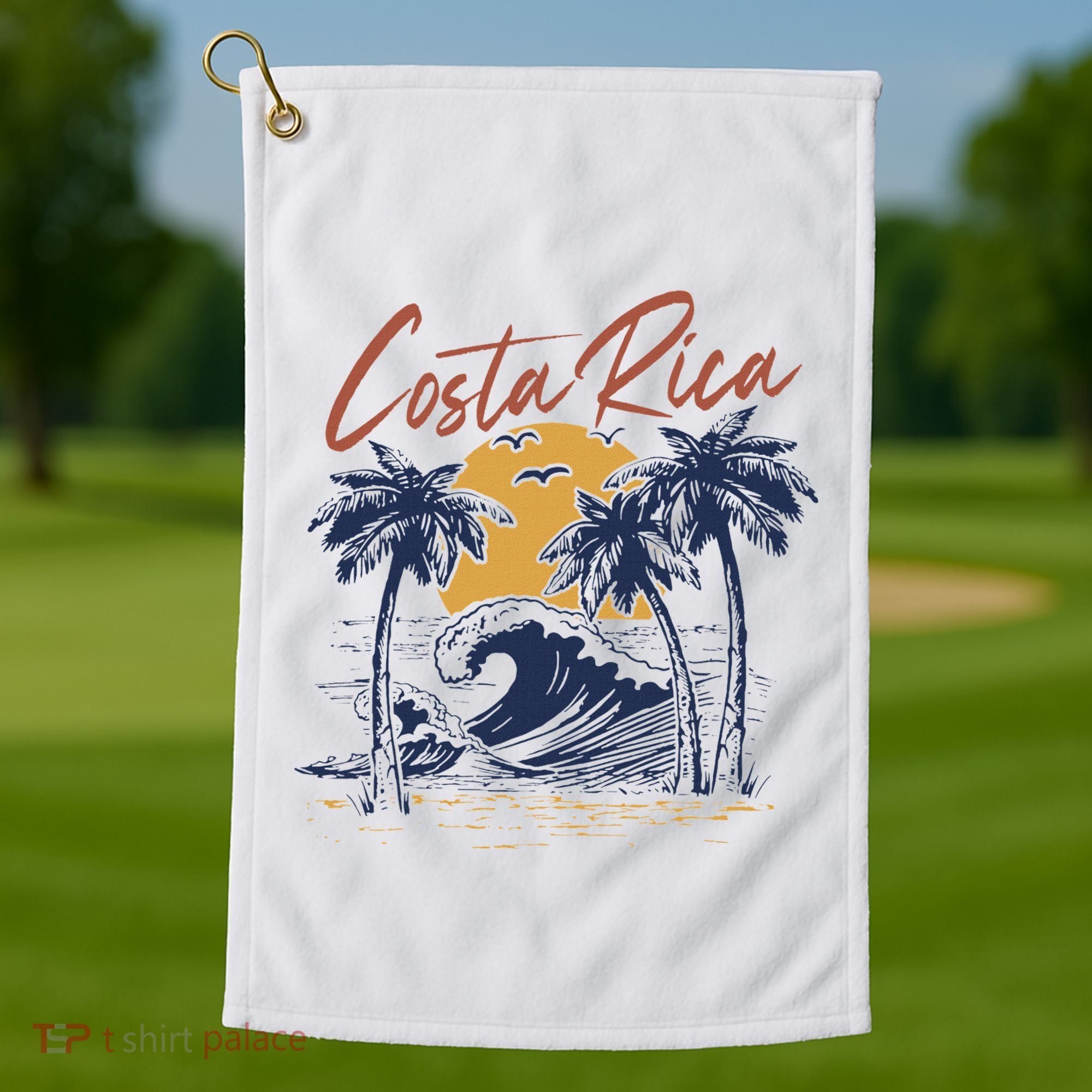 Costa Rica Tropical Golf Towel