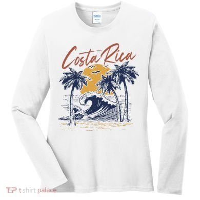 Costa Rica Tropical Women's Long Sleeve Shirt