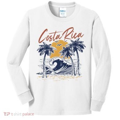 Costa Rica Tropical Kids Long Sleeve Shirt