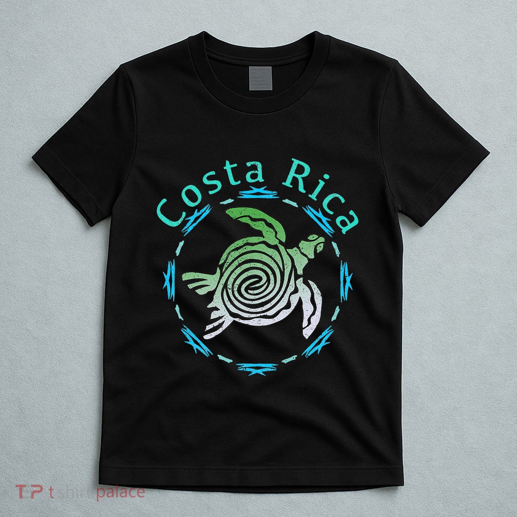 Costa Rica Tee Vintage Tribal Turtle T-Shirt