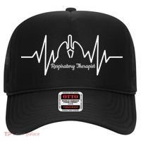 Cute Respiratory Therapist Ekg Heartbeat And Lungs Gift Hat thumb 0