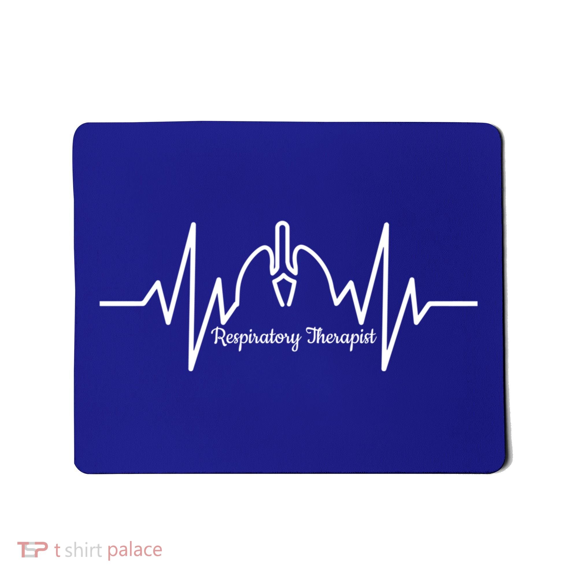 Cute Respiratory Therapist Ekg Heartbeat And Lungs Gift Mousepad