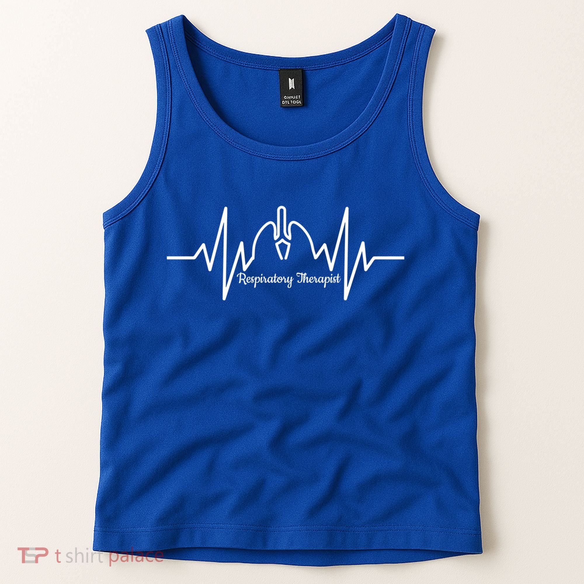 Cute Respiratory Therapist Ekg Heartbeat And Lungs Gift Tank Top