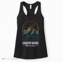 Country Roads Take Me Home Country Roads Retro Country Women's Tank Top thumb 0