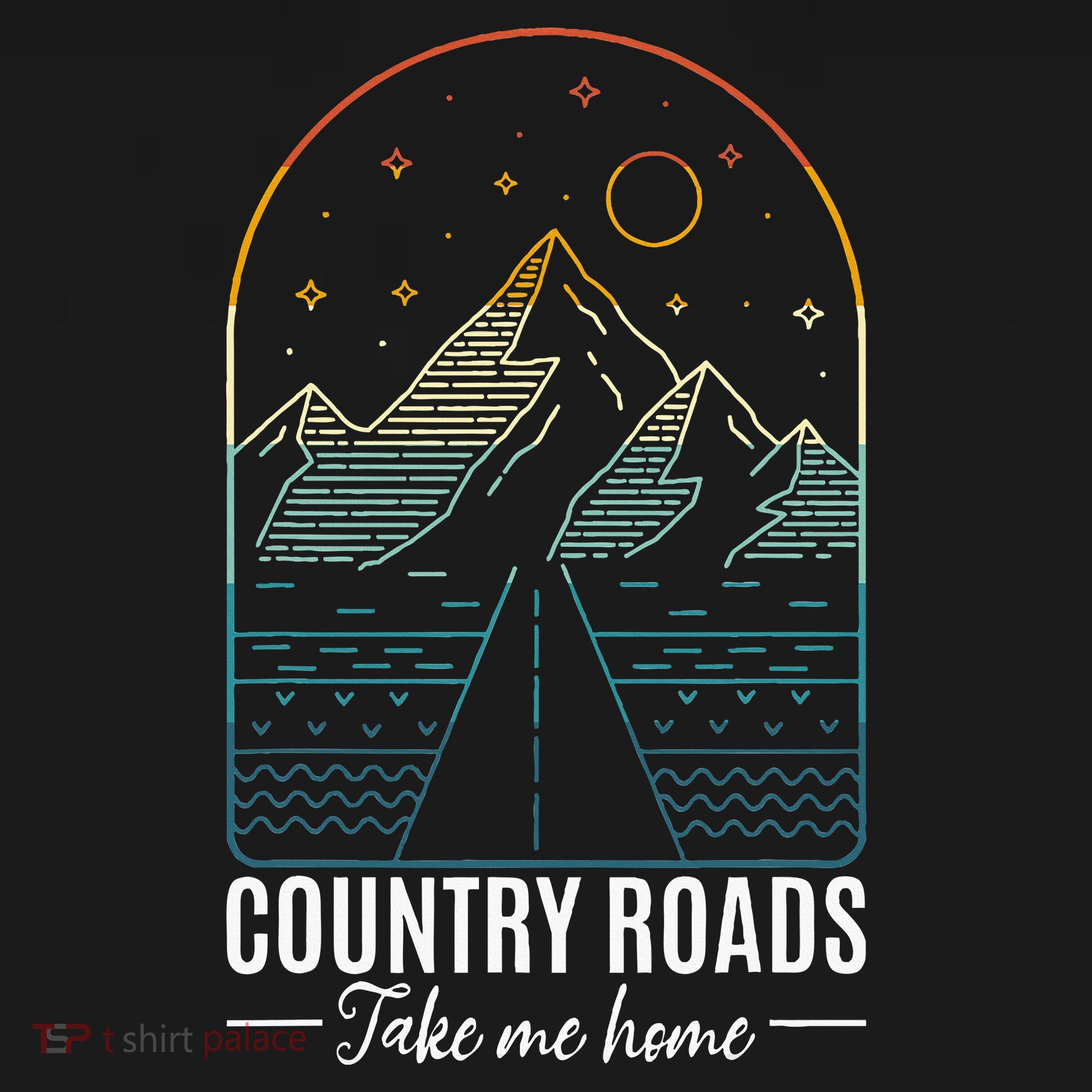 Country Roads Take Me Home Country Roads Retro Country Women's Tank Top