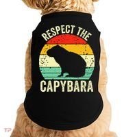 Capybaras Respect The Capybara Cavy Rodent Lover  Doggie Tank thumb 0
