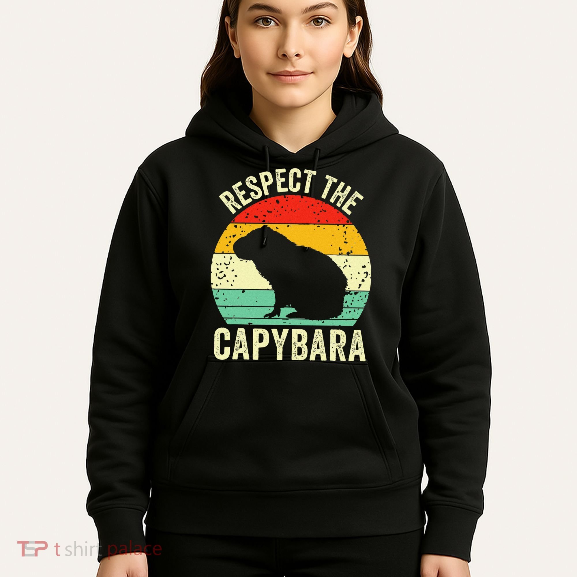 Capybaras Respect The Capybara Cavy Rodent Lover  Hoodie