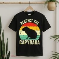 Capybaras Respect The Capybara Cavy Rodent Lover  T-Shirt thumb 2