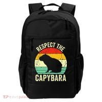 Capybaras Respect The Capybara Cavy Rodent Lover  Backpack thumb 0