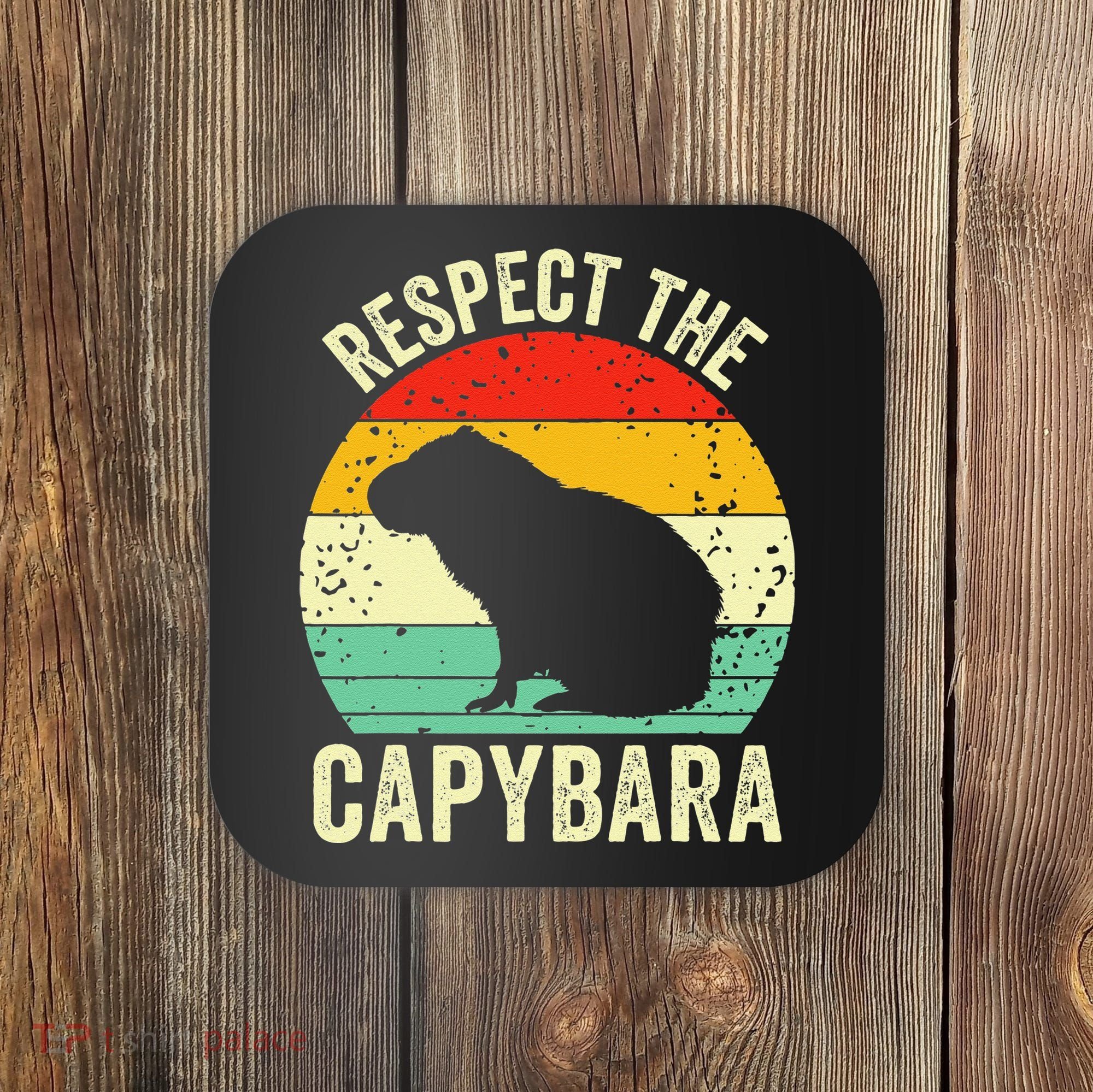 Capybaras Respect The Capybara Cavy Rodent Lover  Coaster