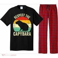 Capybaras Respect The Capybara Cavy Rodent Lover  Pajama Set thumb 0