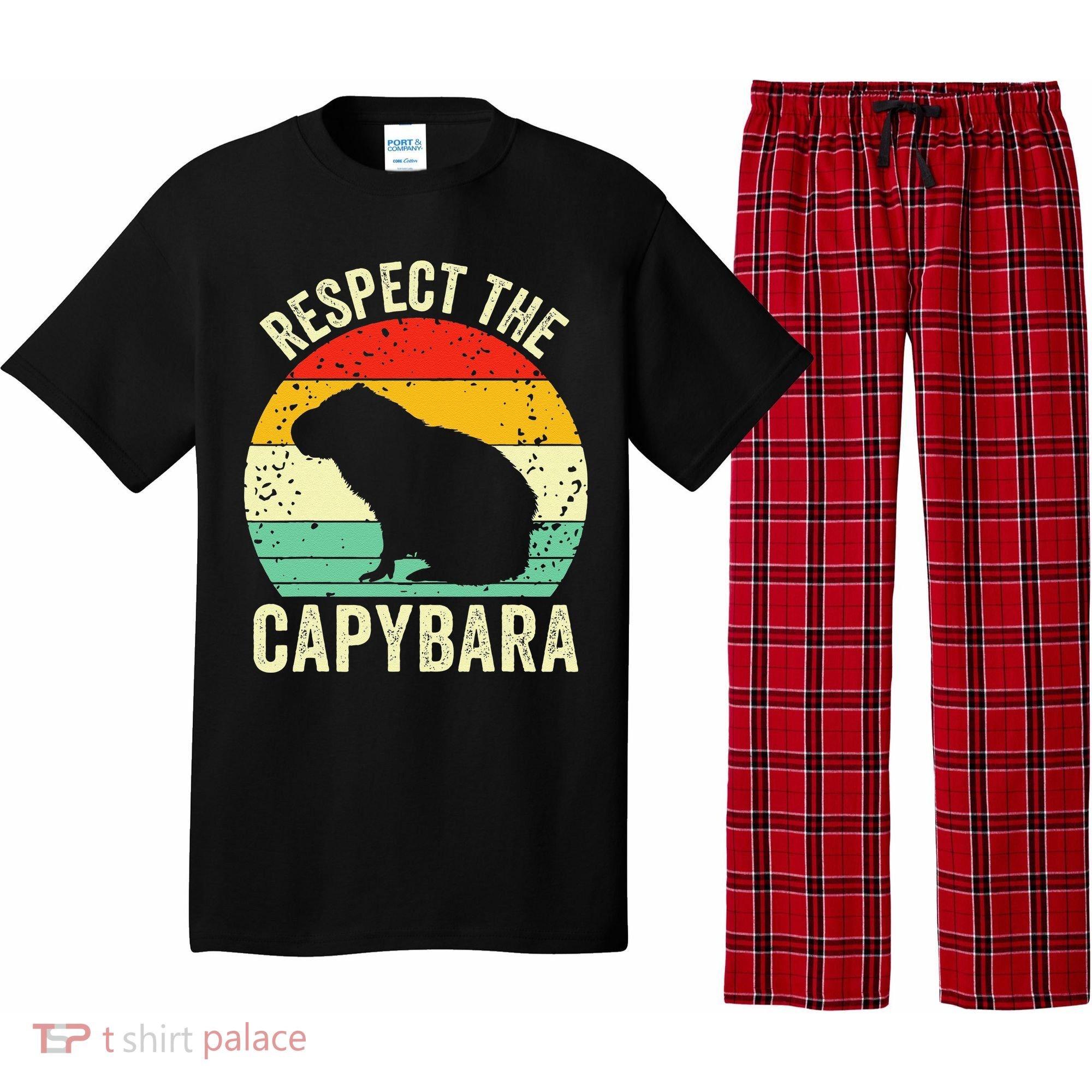 Capybaras Respect The Capybara Cavy Rodent Lover  Pajama Set